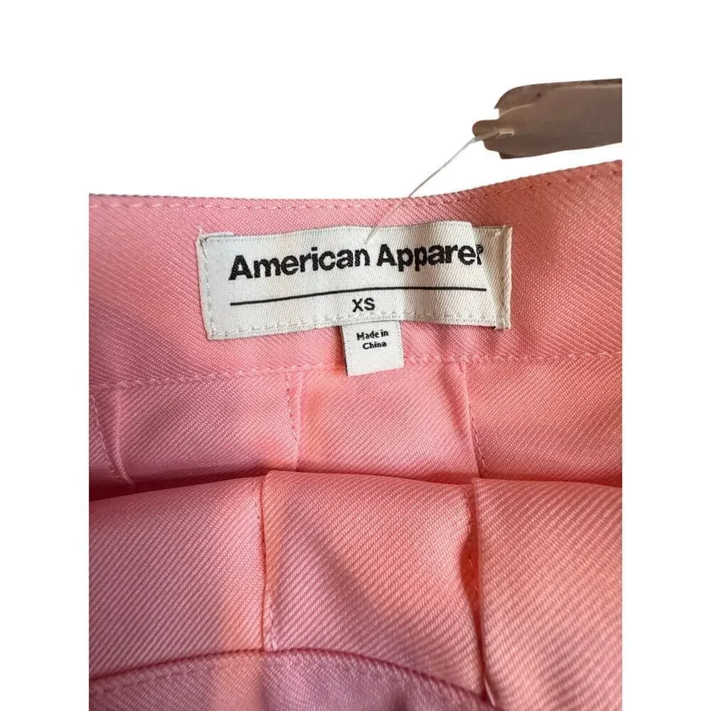 American Apparel Pink Pleated Mini Skirt Women’s XS Tennis Style New With Tags